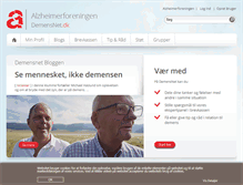 Tablet Screenshot of demensnet.dk